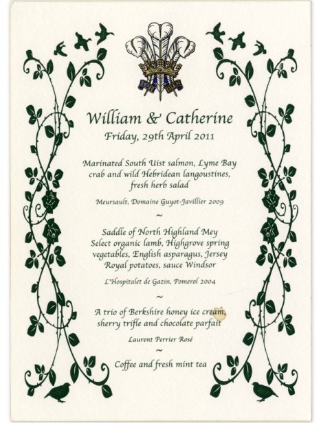 wedding-menu